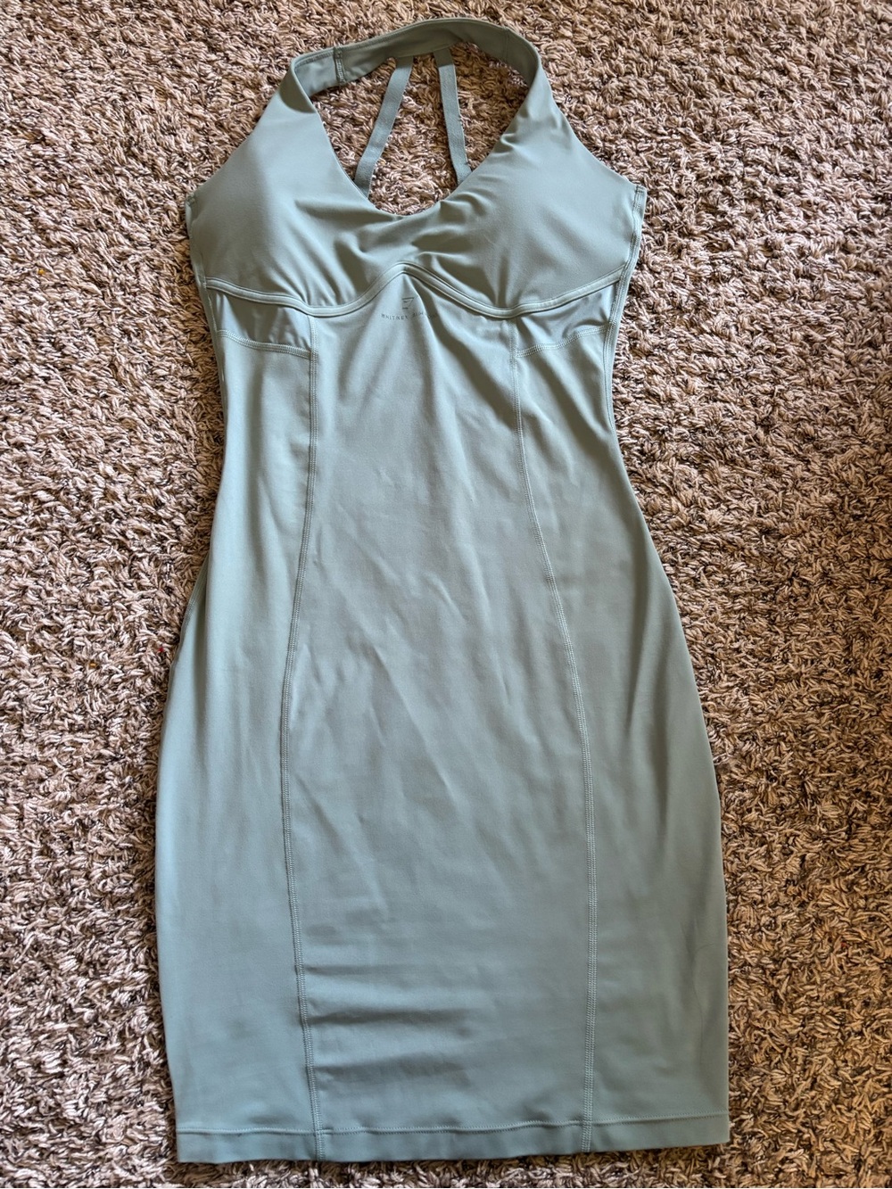 Gymshark Whitney Simmons Sage Halter Bodycon Midi Dress